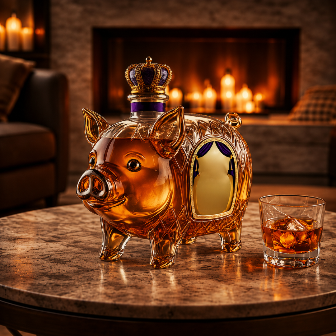 Whiskey Bottle - Pig Edition