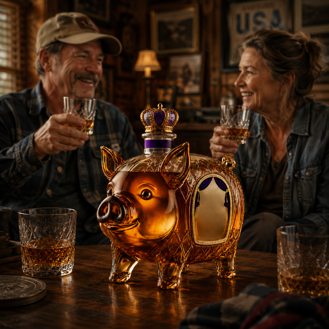 Whiskey Bottle - Pig Edition