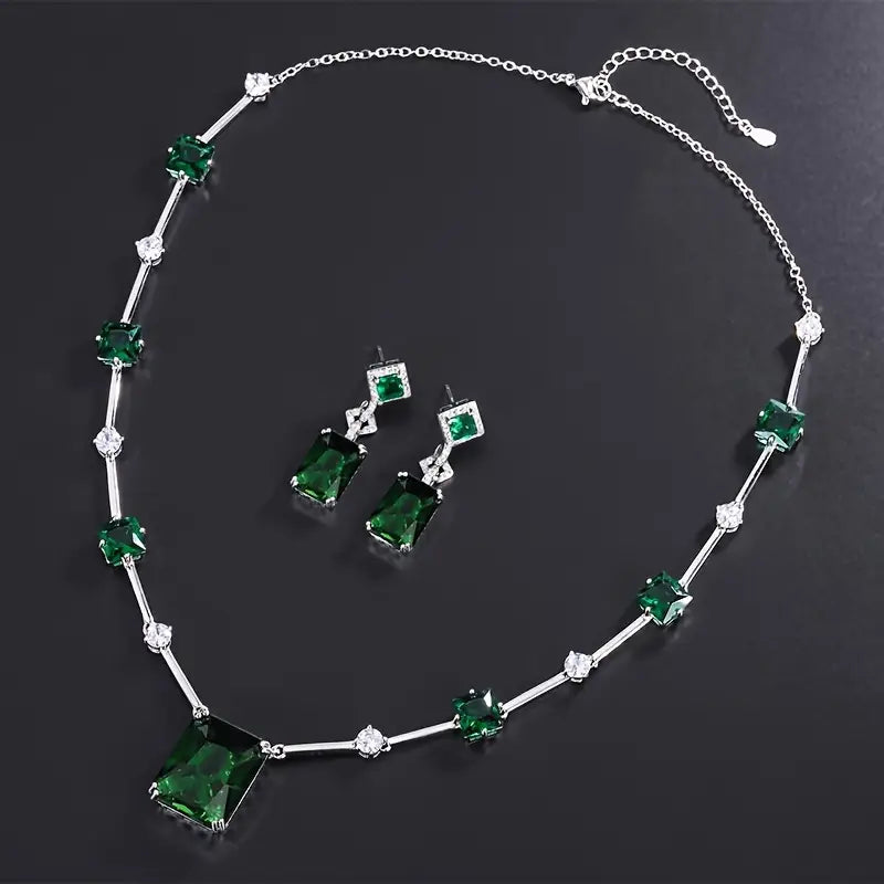 Daphira Verelune Jewellery Set | White Gold