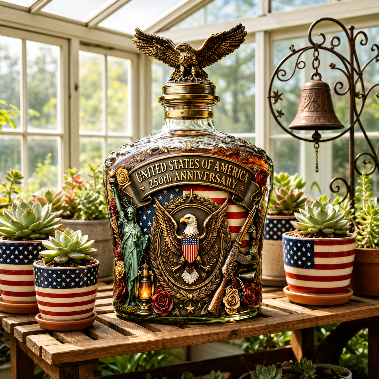 250th Anniversary Glass Decanter
