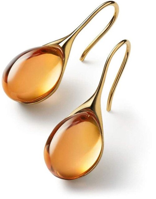 Gold and Silver Crystal Earrings